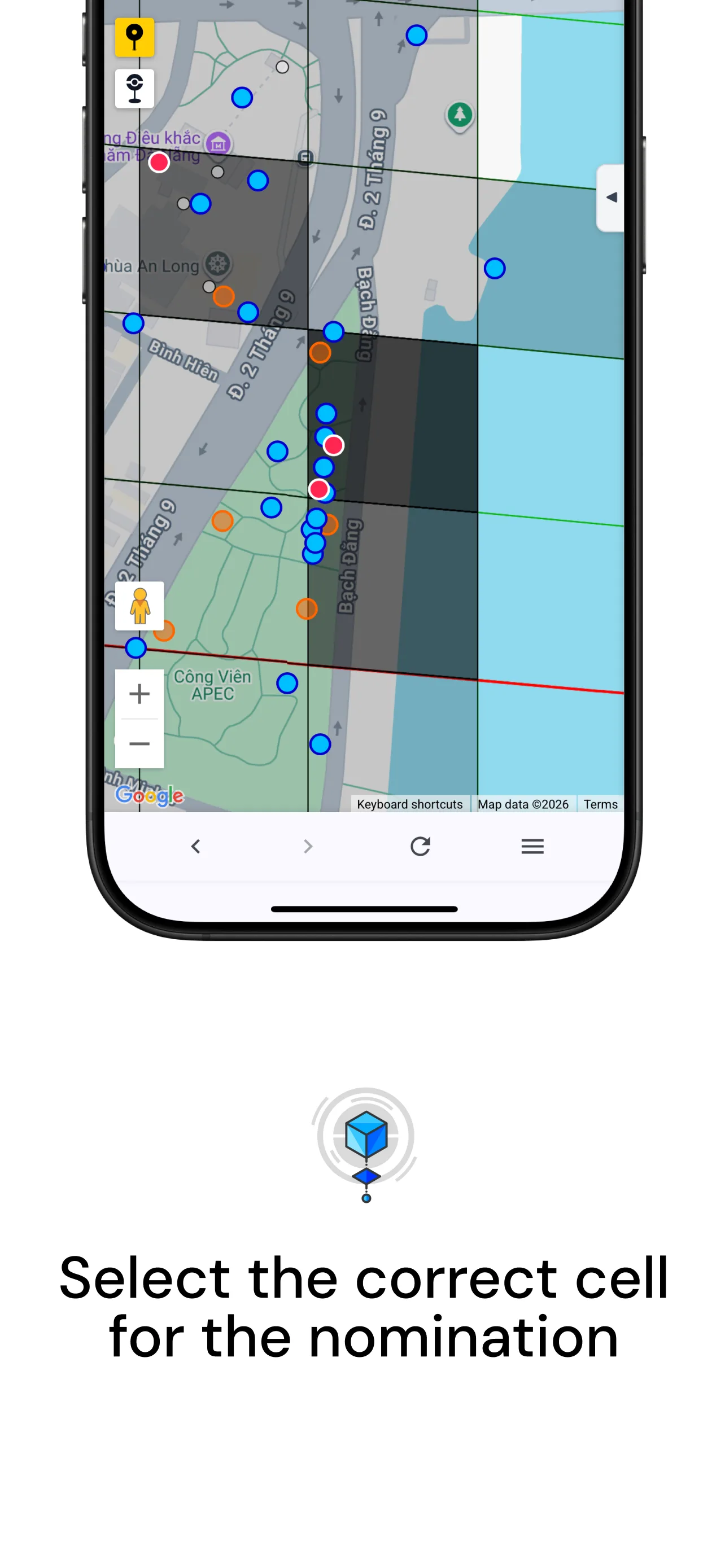 Select the correct cell for the nomination
